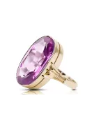 Amethyst 14 Karat Gelbgold Ring Vintage Schmuck vrc113y